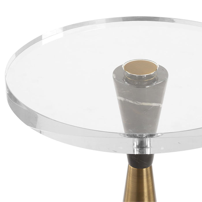 Uttermost Holton Tapered Brass Accent Table