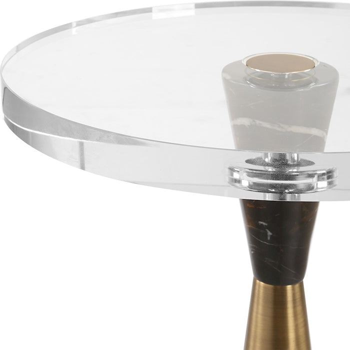 Uttermost Holton Tapered Brass Accent Table