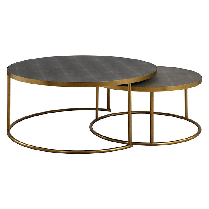 Uttermost Aragon Gray Nesting Coffee Tables Set of 2