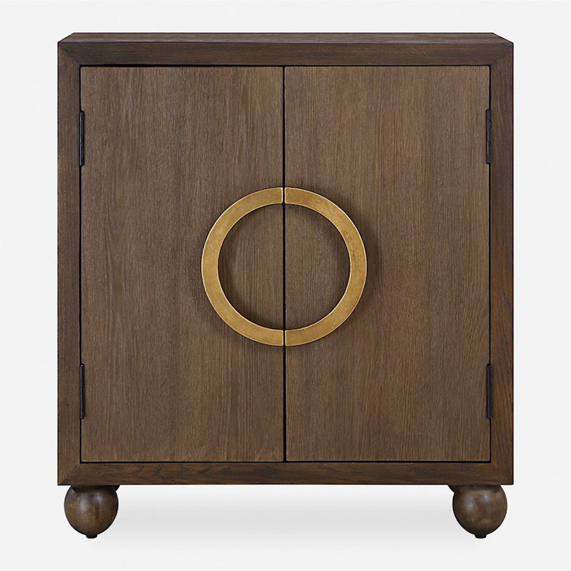 Uttermost Mayenne 2 Door Oak Wood Cabinet - 50090