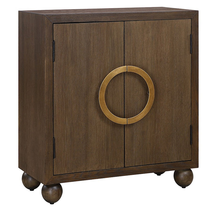 Uttermost Mayenne 2 Door Oak Wood Cabinet