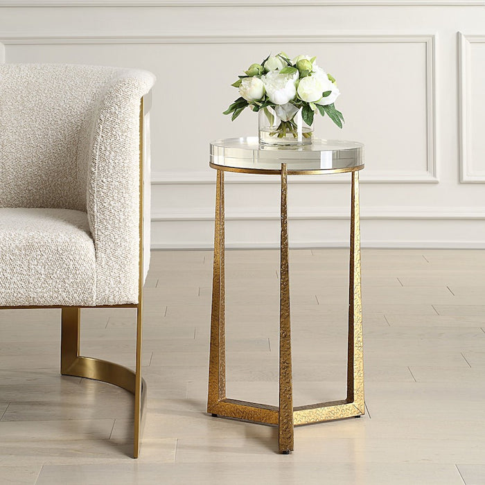 Uttermost Midas Antique Gold Accent Table
