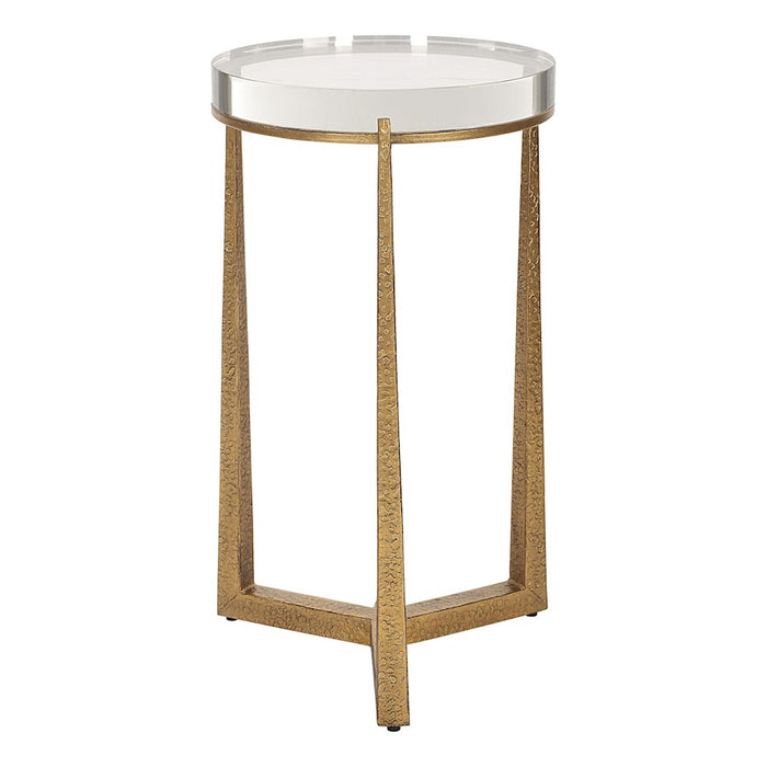 Uttermost Midas Antique Gold Accent Table