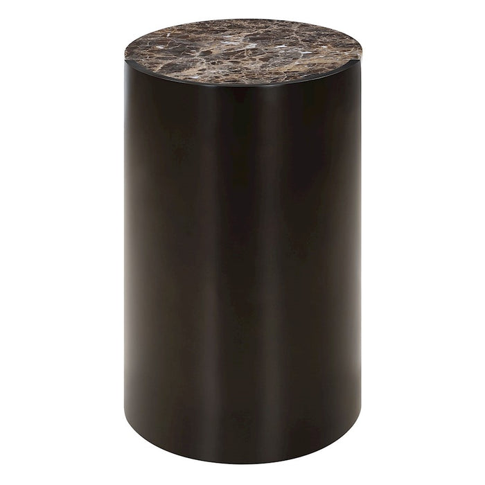 Uttermost Welling Modern Metal Side Table, Chocolate