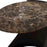 Uttermost Welling Modern Metal Side Table, Chocolate
