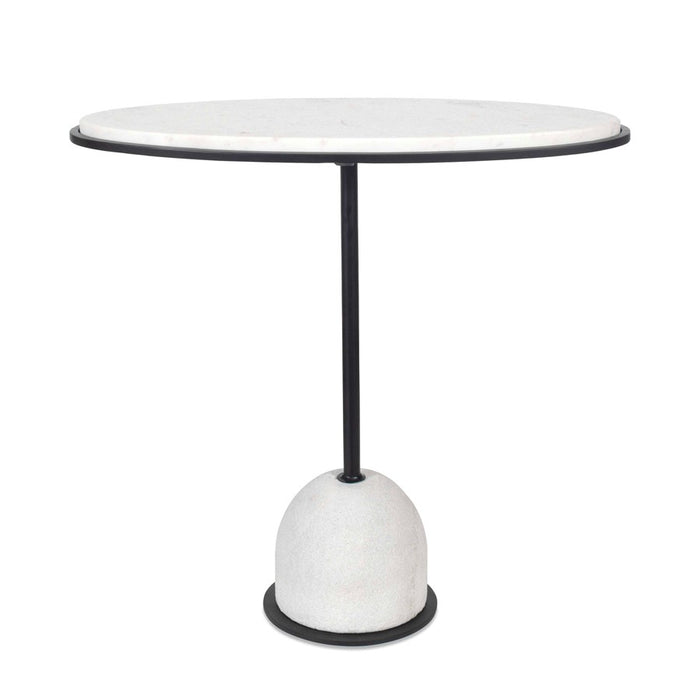 Uttermost Morro White Marble Side Table - 50135