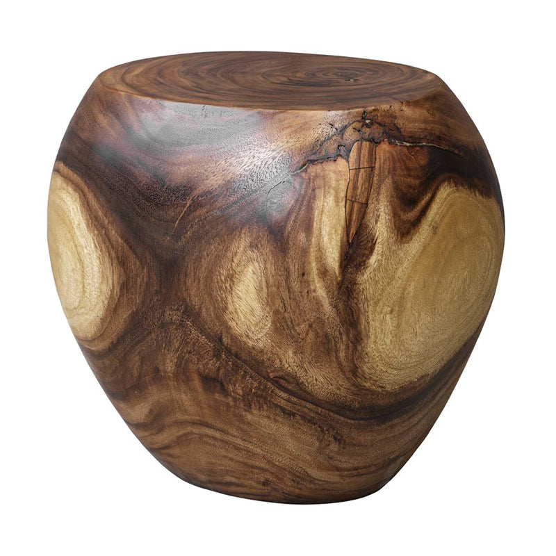Uttermost Lomas Solid Wood Accent Stool, Natural