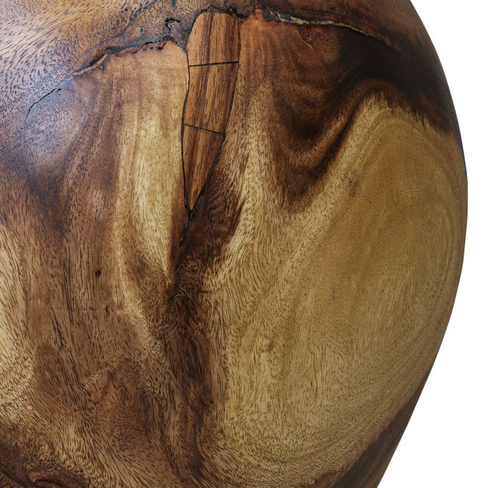 Uttermost Lomas Solid Wood Accent Stool, Natural