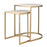 Uttermost Lindon Travertine Nesting Tables Set of 2, Gold