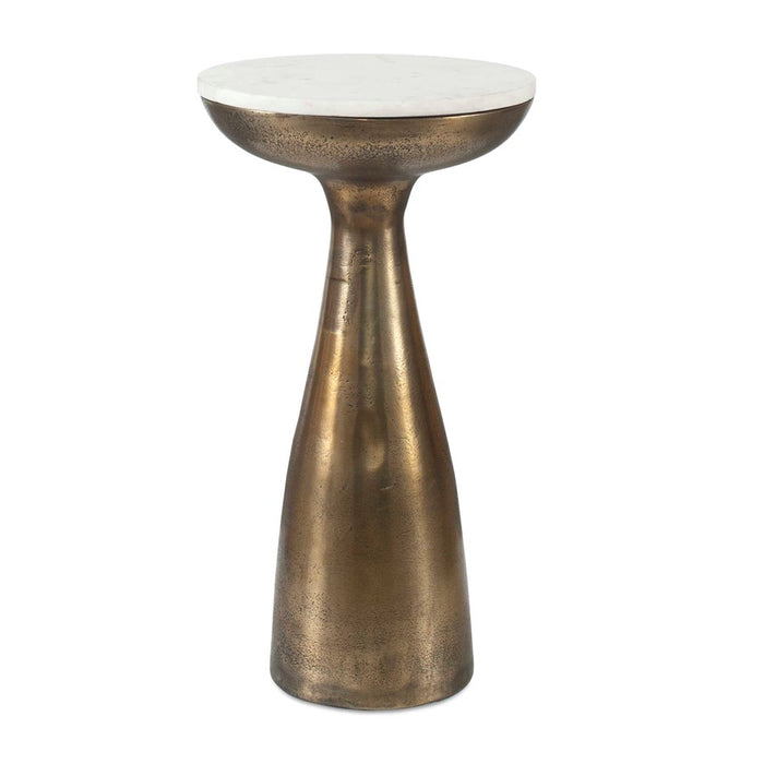 Uttermost Torin Marble/Brass Drink Table - 50250