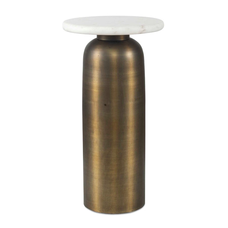 Uttermost Reiss Marble/Brass Drink Table - 50251