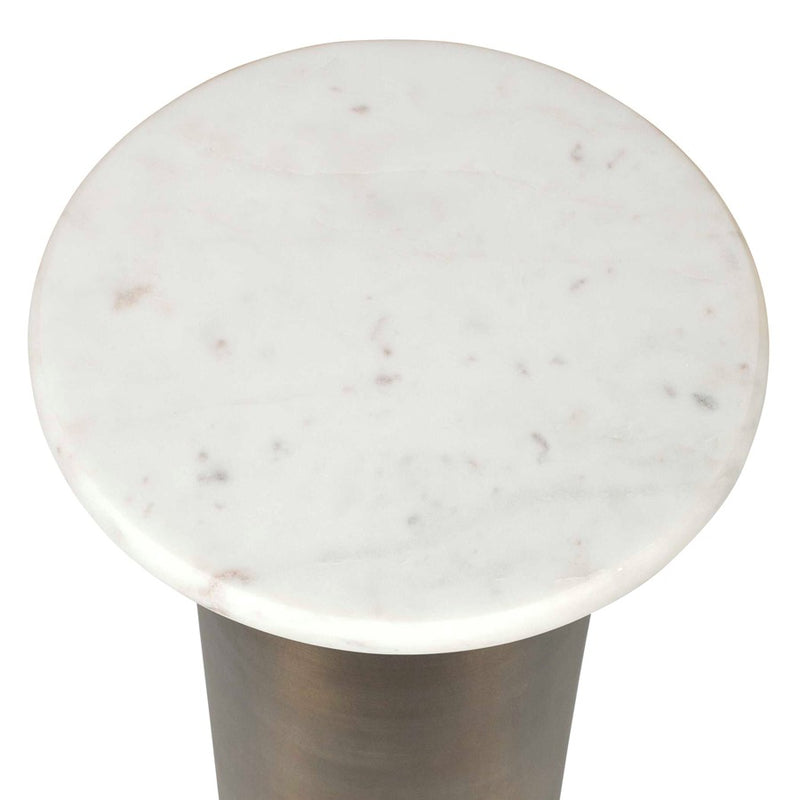 Uttermost Reiss Marble/Brass Drink Table