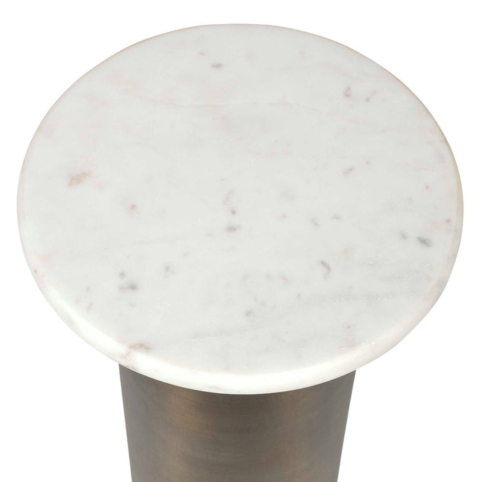 Uttermost Reiss Marble/Brass Drink Table