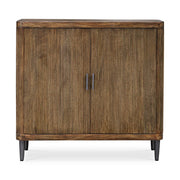 Uttermost Pinstripe Tambour 2 Door Cabinet, Walnut - 50256