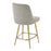 Uttermost Bramwell Upholstered Counter Stool, Brushed Gold