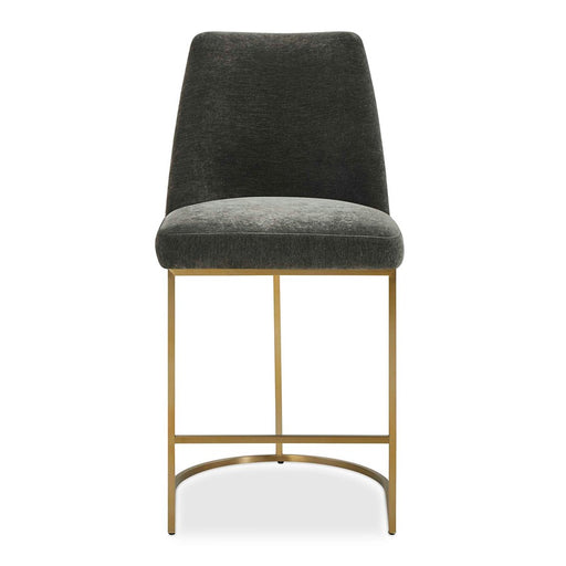 Uttermost Hanni Charcoal Counter Stool, Brass - 53028