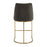 Uttermost Hanni Charcoal Counter Stool, Brass
