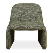 Uttermost Menlo 27.5in Accent Chair | Olive Green Graphic Fabric on Eucalyptus Wood | Living Room & Lounge Seating | Model 53148