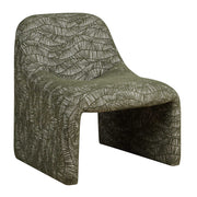 Uttermost Menlo 27.5in Accent Chair | Olive Green Graphic Fabric on Eucalyptus Wood | Living Room & Lounge Seating | Model 53148