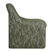 Uttermost Menlo 27.5in Accent Chair | Olive Green Graphic Fabric on Eucalyptus Wood | Living Room & Lounge Seating | Model 53148