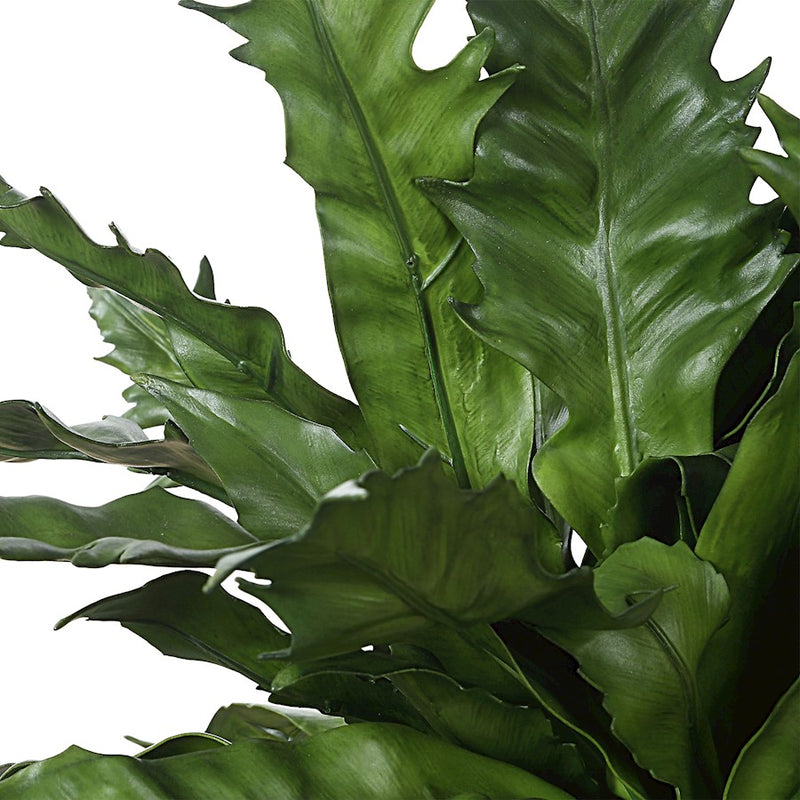 Uttermost Verdure Fern In Glazed Pot, Tan
