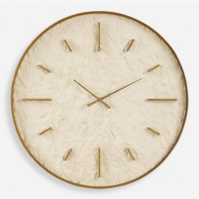 Uttermost Stone Serenity Wall Clock, White - 6467