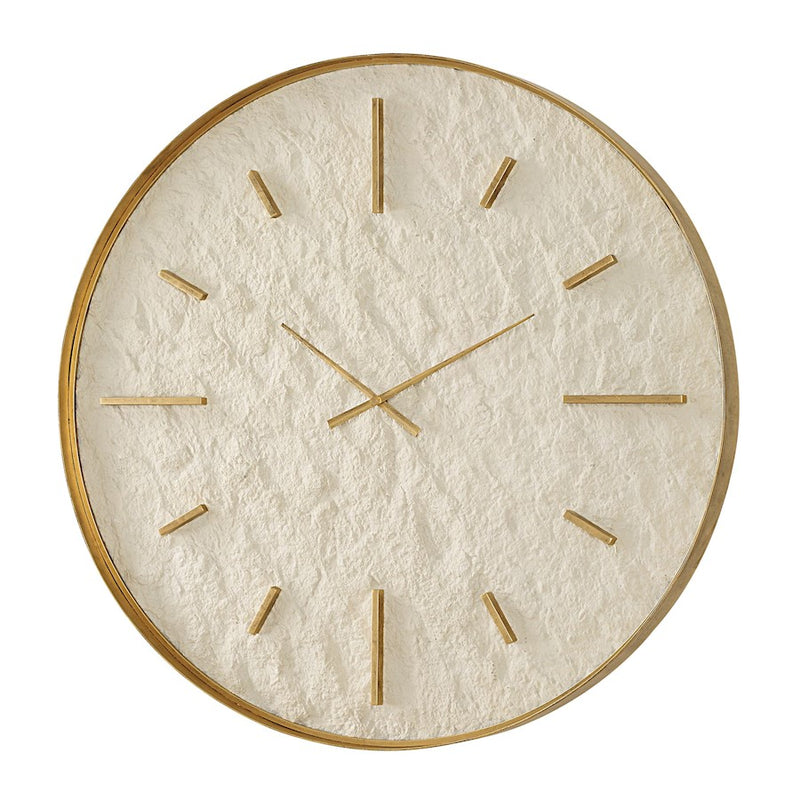 Uttermost Stone Serenity Wall Clock, White