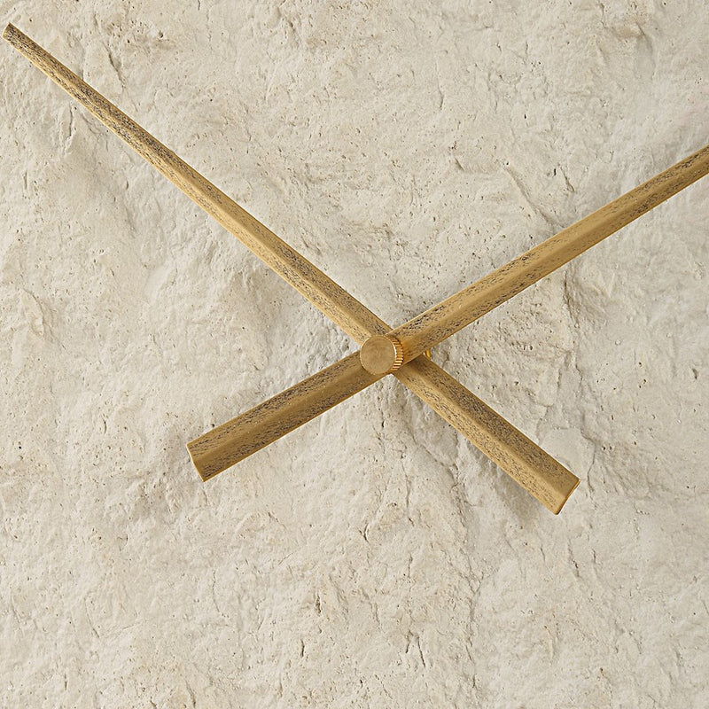Uttermost Stone Serenity Wall Clock, White