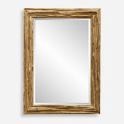 Uttermost Overlap Teak Wood Mirror, Antique Gold - 8213