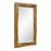 Uttermost Overlap Teak Wood Mirror, Antique Gold