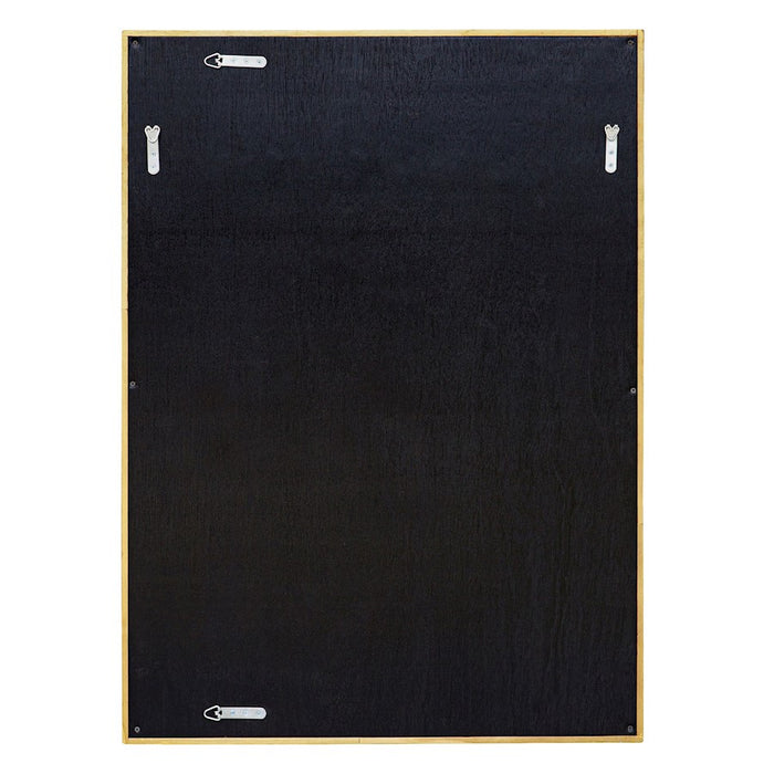 Uttermost Overlap Teak Wood Mirror, Antique Gold