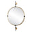 Uttermost Guardrail Round Mirror, Plated Antique Brass