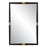 Uttermost Larkin Dark Wood/Brass Mirror - 8217