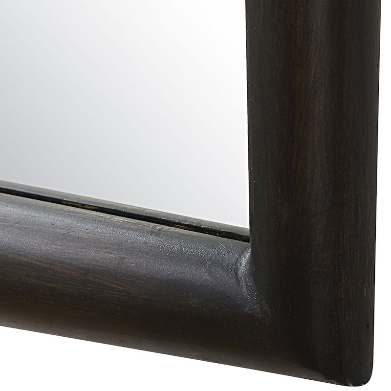 Uttermost Larkin Dark Wood/Brass Mirror