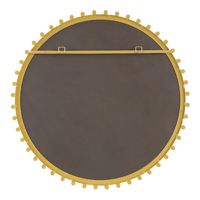 Uttermost Avelyne Round Mirror, Plated Antique Brass
