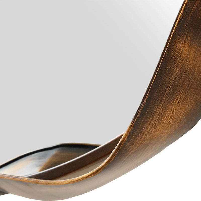 Uttermost Catch The Wave Round Mirror, Bronze