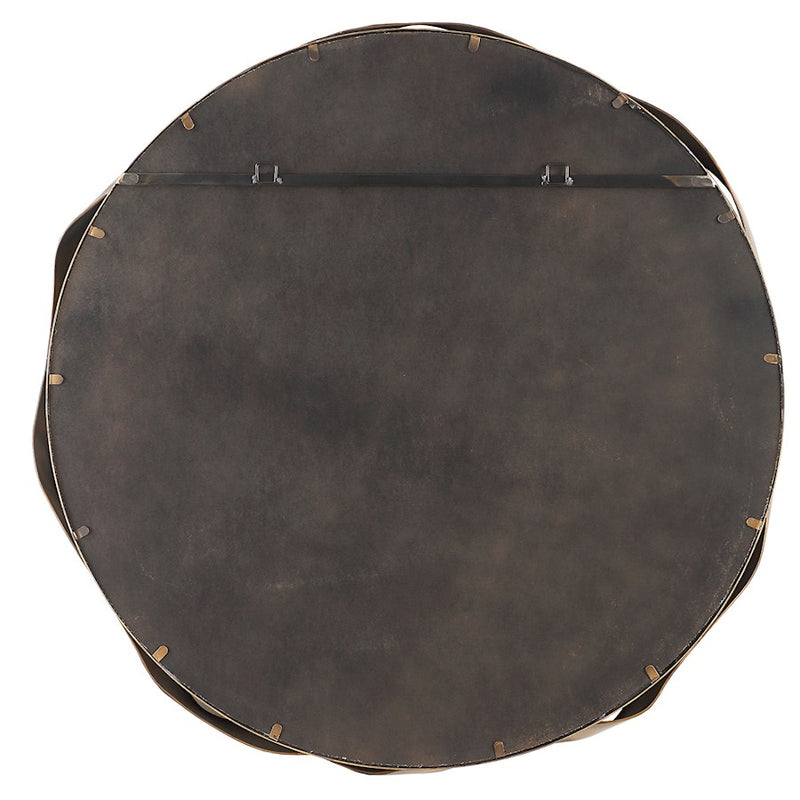 Uttermost Catch The Wave Round Mirror, Bronze