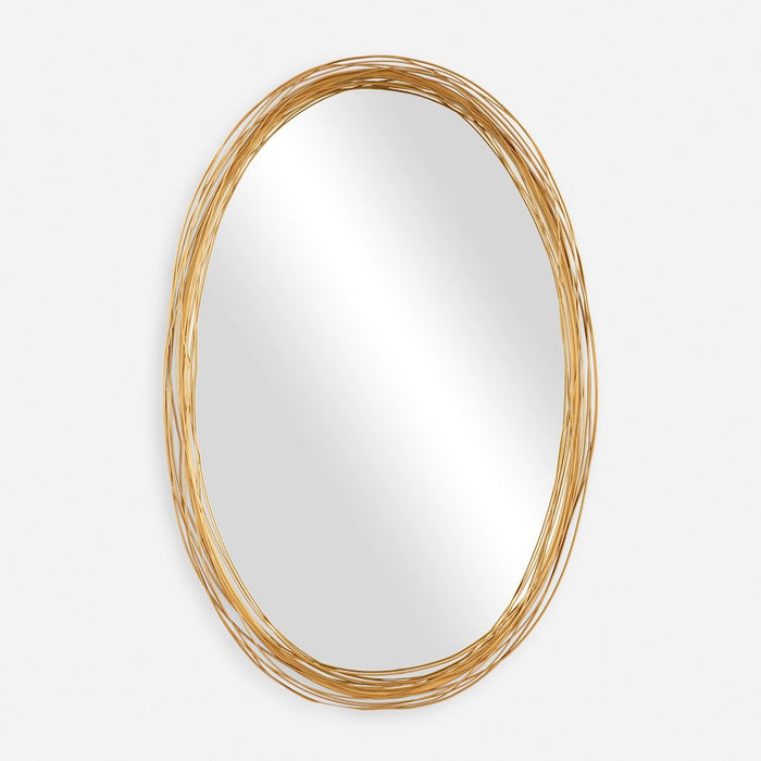 Uttermost Gillian Oval Mirror, Brushed Gold - 8226