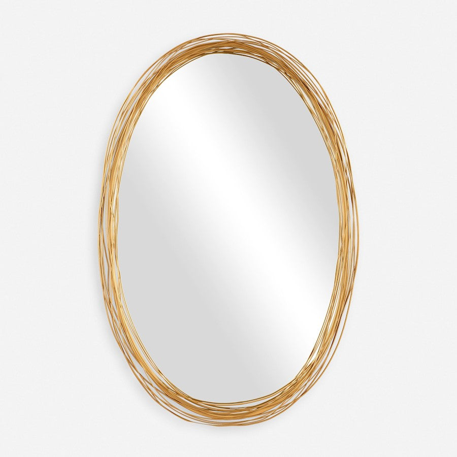 Uttermost Gillian Oval Mirror, Brushed Gold - 8226
