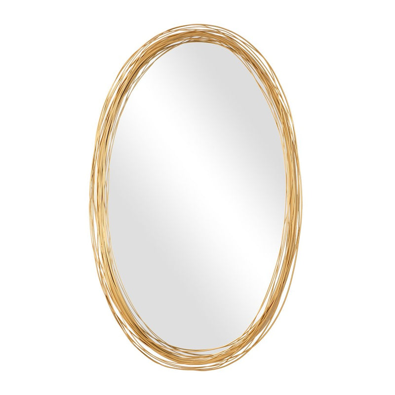 Uttermost Gillian Oval Mirror, Brushed Gold