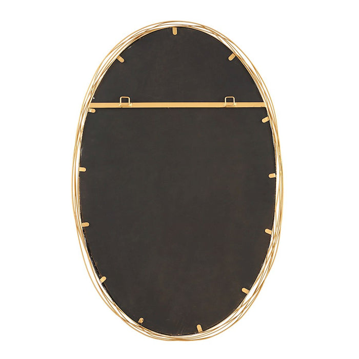 Uttermost Gillian Oval Mirror, Brushed Gold