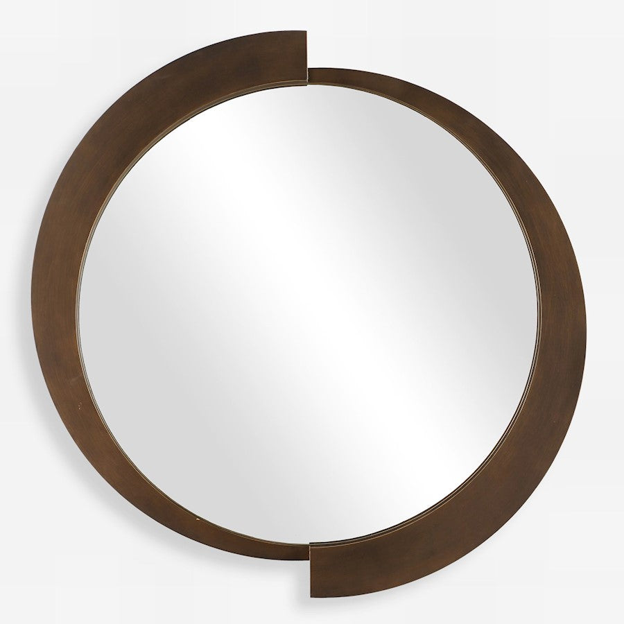 Uttermost Reverse Round Mirror, Brushed Bronze - 8227