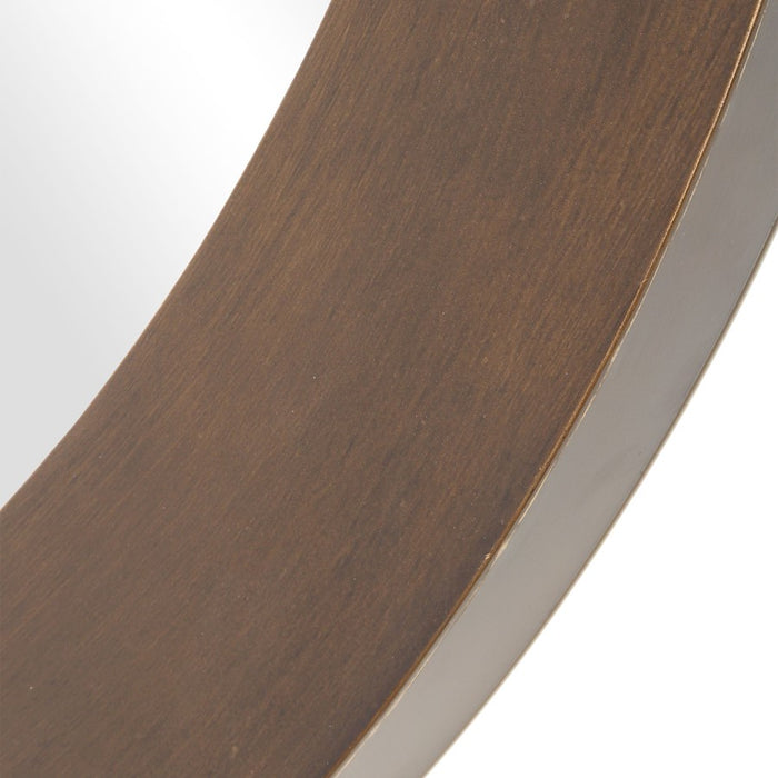 Uttermost Reverse Round Mirror, Brushed Bronze