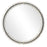 Uttermost Crystalline Round Mirror, Black/Brass