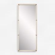 Uttermost Cyprus Dressing Mirror, White/Brass - 8242