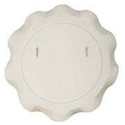 Uttermost Wave Length 40in Round White Mirror | Textured Matte White Frame | Entryway & Bathroom Accent | 40 x 5.12 x 40 in | Model 8286