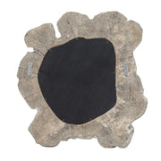 Uttermost Ariadne 28in Round Tamarind Wood Mirror | Bleached Wood Frame with Live Edge | Entryway & Bathroom Wall Mirror | Model 8409