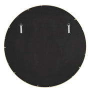 Uttermost Crinkle 40in Round Wall Mirror | Champagne Leaf Brass Gold | Entryway & Bedroom Accent | 40 x 40 x 1.5 in | Model 8413
