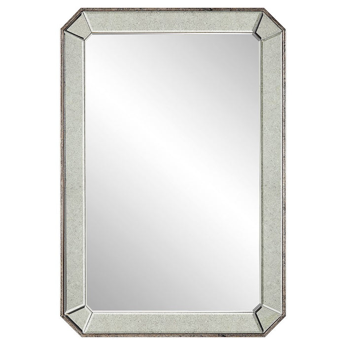 Uttermost Cortona Vanity Mirror, Antique Silver