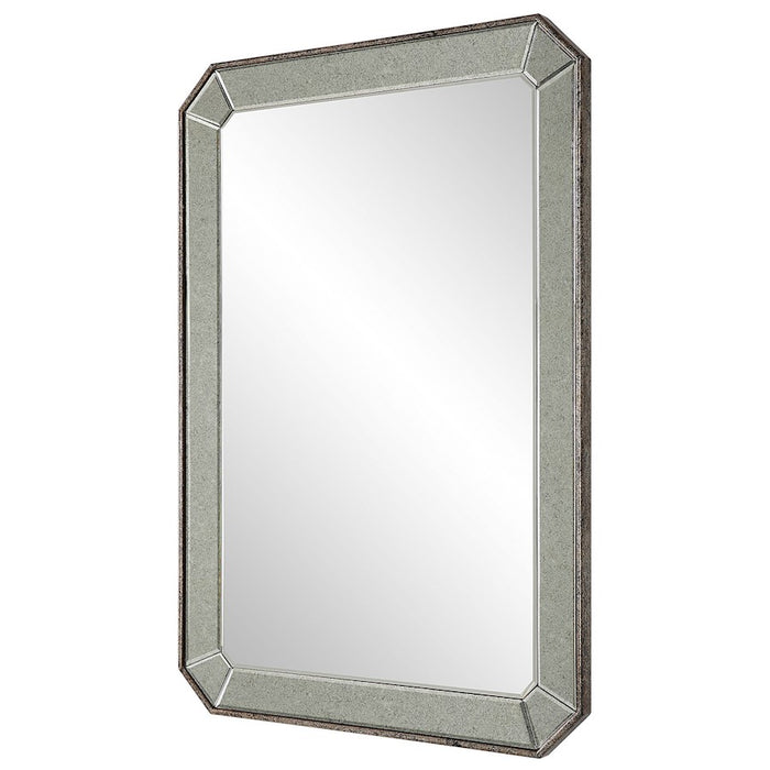 Uttermost Cortona Vanity Mirror, Antique Silver